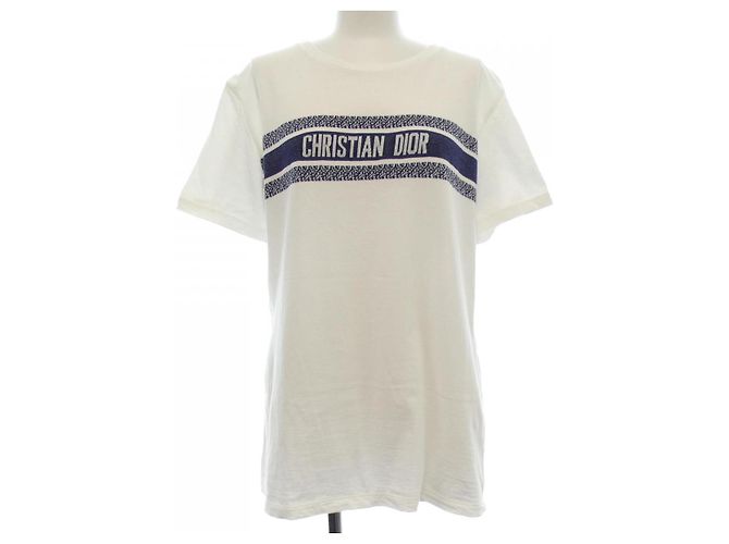 Camiseta de algodón Christian Dior Blanco