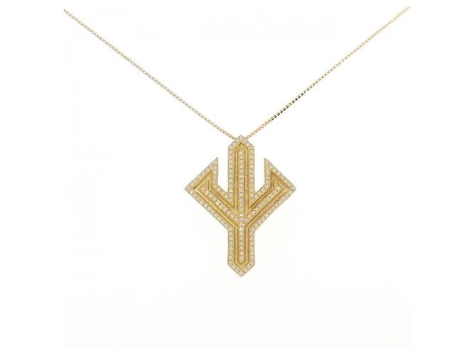 Autre Marque Collana con Diamanti Au750 D'oro