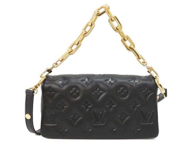 Louis Vuitton Pochette Coussin Shoulder Bag Black