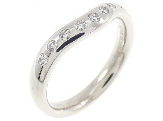 Tiffany & Co Tiffany Breiter geschwungener Platinring