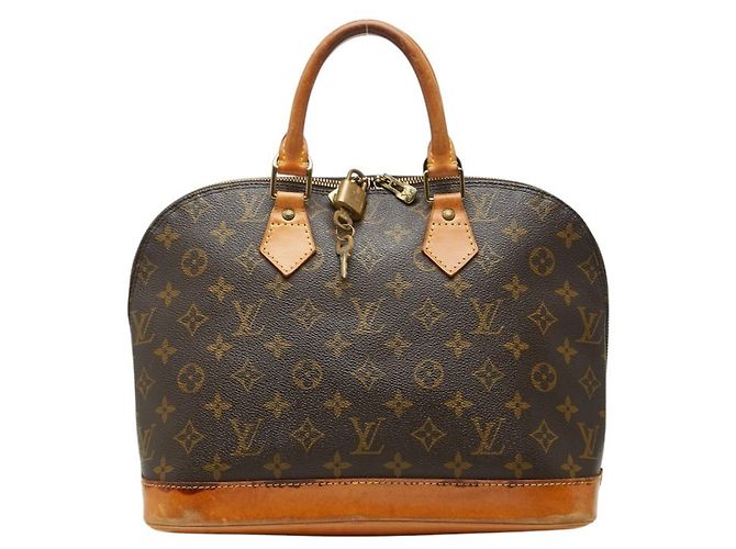 Borsa Louis Vuitton Monogram Alma PM Marrone Monogramma