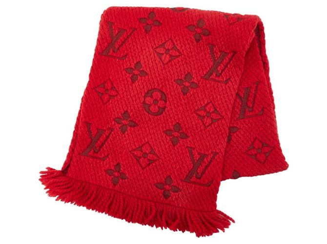 Bufanda Louis Vuitton Monogram Echarpe Logomania Roja Monograma