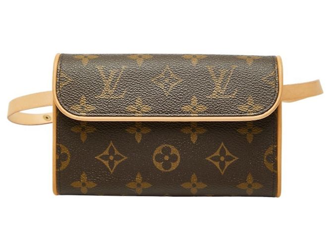 Louis Vuitton Monogram Pochette Florentine Taillentasche Braun Monogramm