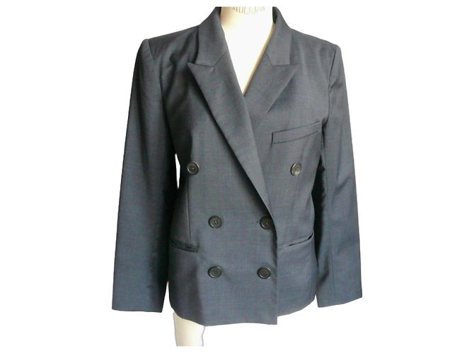 Isabel Marant Etoile Blazer Blu Navy a Sottili Righe