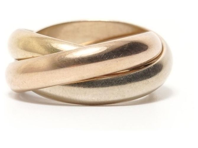 Cartier Trinity Ring in Au750 Gold Golden