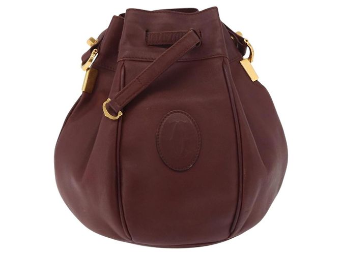 Must de Cartier en cuir Bordeaux