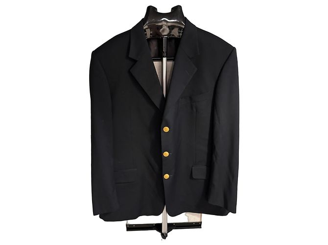 Valentino Uomo Blazer in lana blu navy