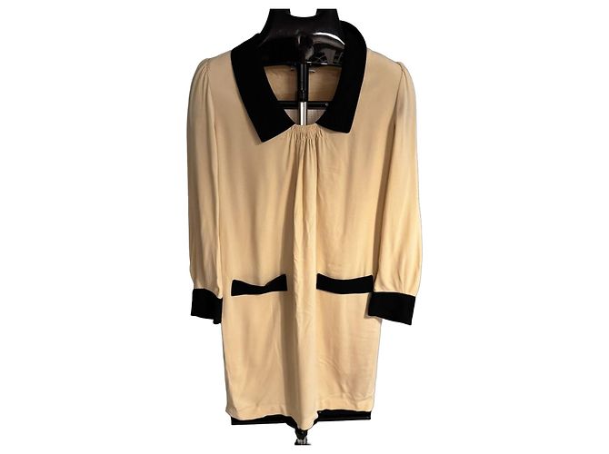 Moschino Kleid Beige/Schwarz