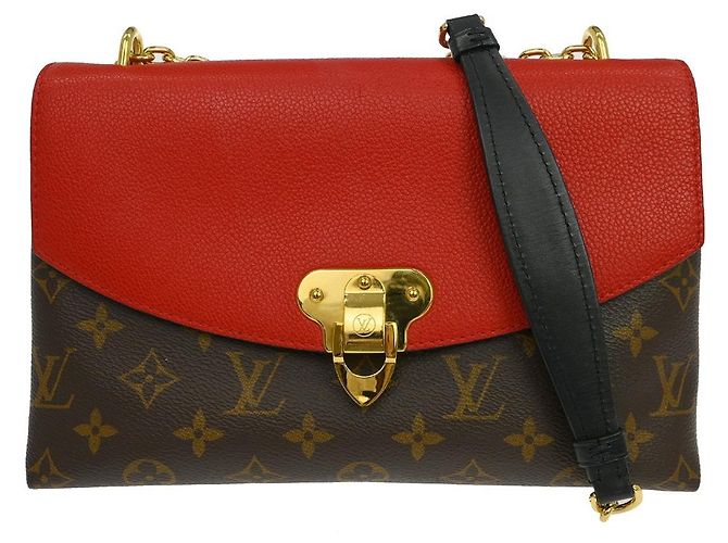Louis Vuitton Saint Placide in tela Monogram e pelle Marrone