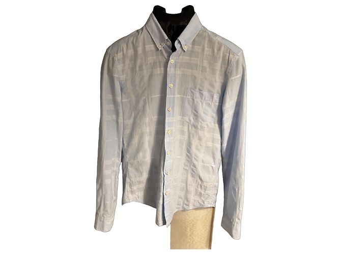 Burberry Brit Camicia in cotone azzurro chiaro Blu chiaro