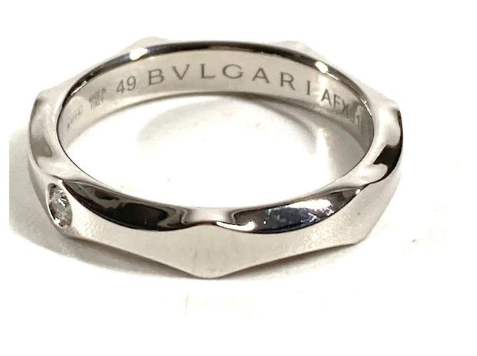 Bulgari Bvlgari Platinum 1PD Diamond Infinito Ehering Silber