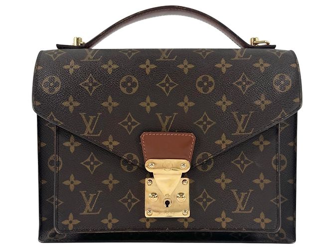 Bolso Louis Vuitton Monceau 28 Castaño Dorado