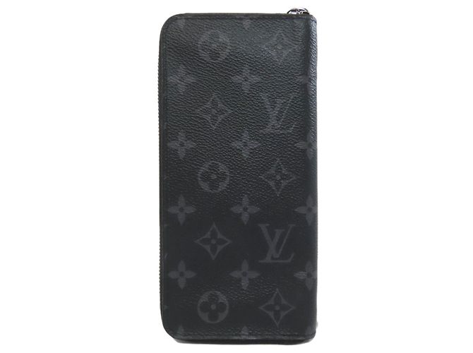 Zippy Cartera larga Louis Vuitton Monogram Eclipse Negro