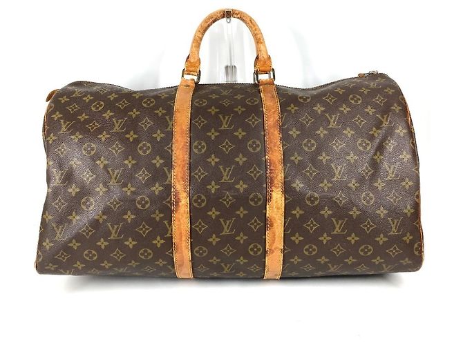 Bolsa Louis Vuitton Monogram Keepall 55 Marrom