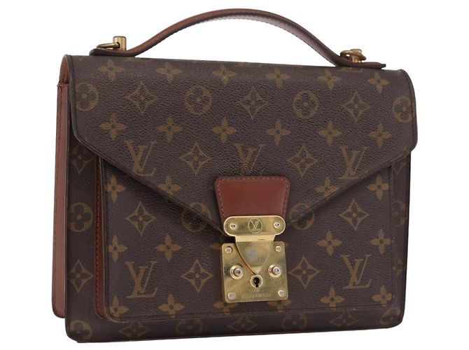 LOUIS VUITTON Bolsa de Ombro Monogram Monceau 26 M51187 LV Auth bs35663 Monograma