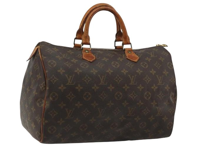 LOUIS VUITTON Bolsa Monogram Speedy 35 M41524 LV Auth 188396A