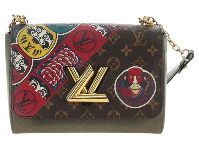 LOUIS VUITTON Bolsa de Ombro Monogram Kabuki Twist MM M67270 LV Auth 186444SAM