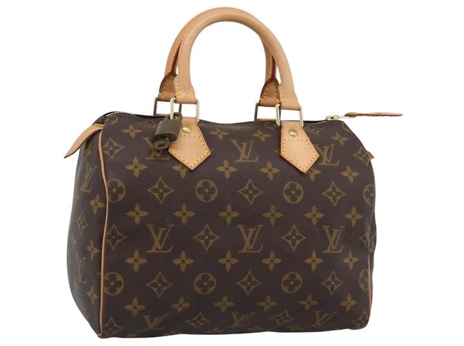 LOUIS VUITTON Bolsa Monogram Speedy 25 M41528 LV Auth 189085V Monograma