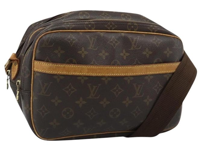LOUIS VUITTON Bolsa de Ombro Monogram Reporter PM M45254 LV Auth BA13482 Monograma