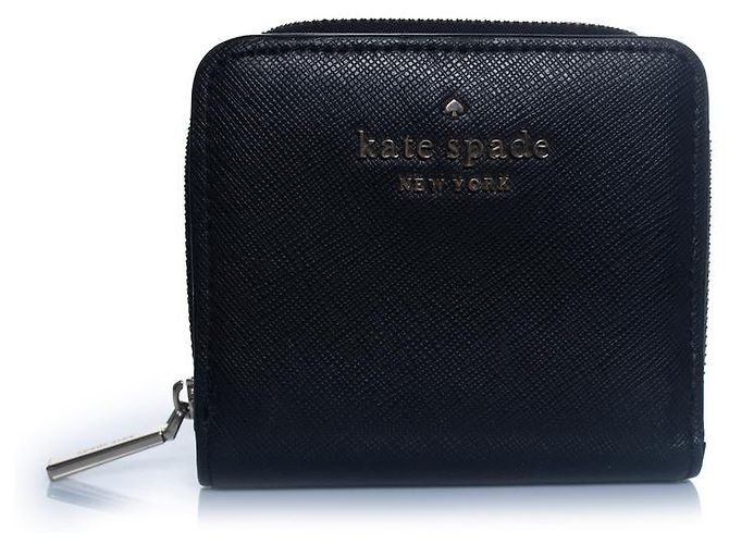 Kate Spade, cartera zip around negra Negro