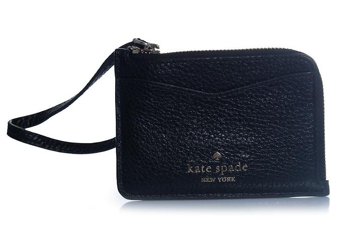 Kate Spade, pochette da polso in pelle nera Nero
