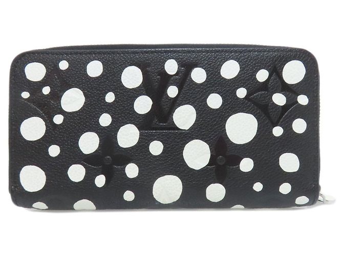 Portafoglio Zippy in Monogram Empreinte Louis Vuitton Nero Bianco