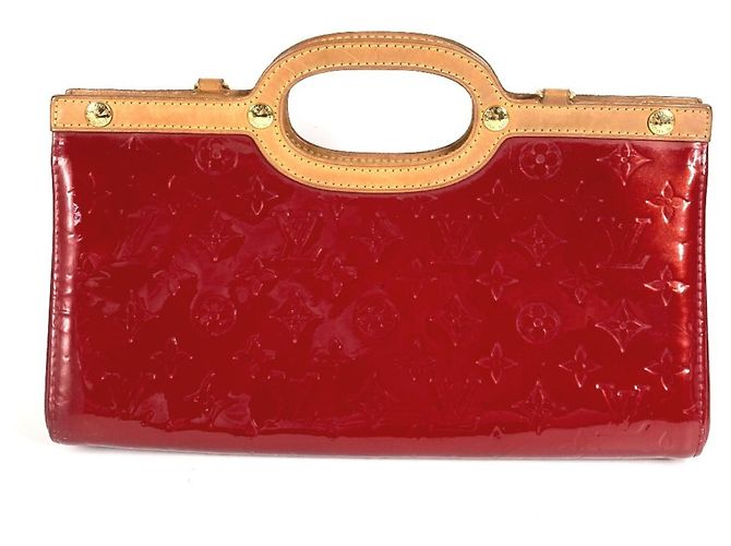 Louis Vuitton Monogram Vernis Roxbury Drive Handtasche Rot