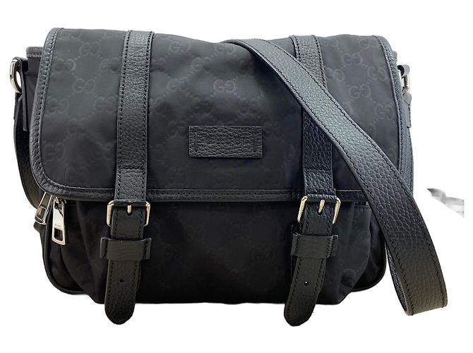 Borsa a tracolla nera Gucci Nero