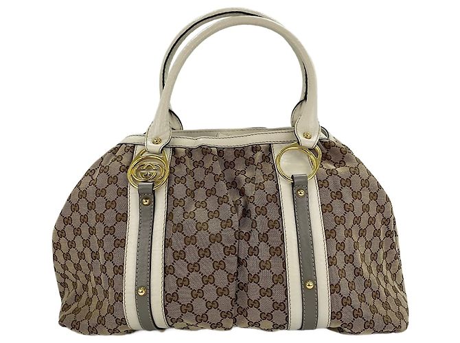 Borsa Tote Gucci Interlocking G Beige