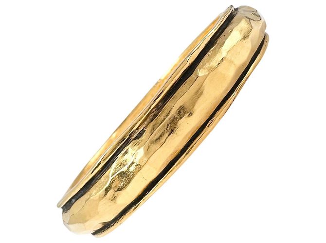 Timeless Chanel Gold Plated Bangle Golden