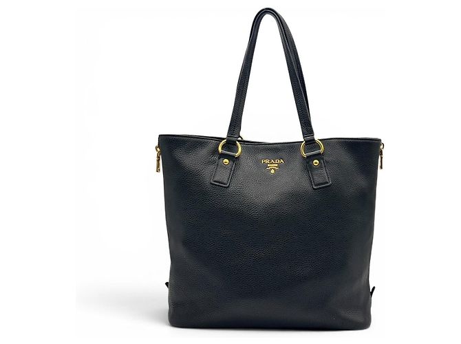 Tote Bolsa Prada em couro preto