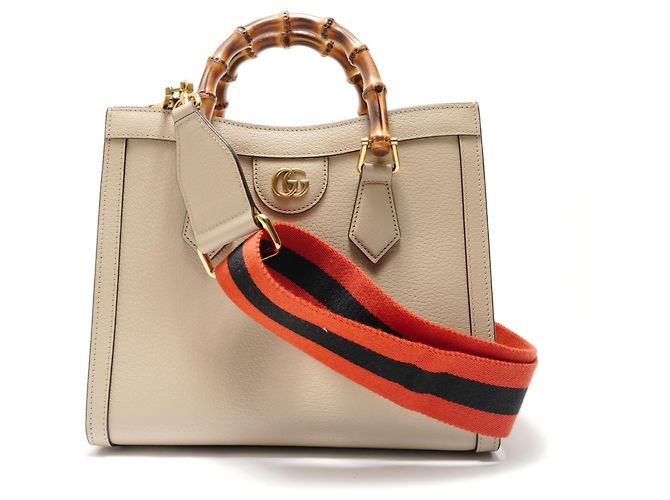 Borsa 2-Way Diana in bambù Gucci, beige