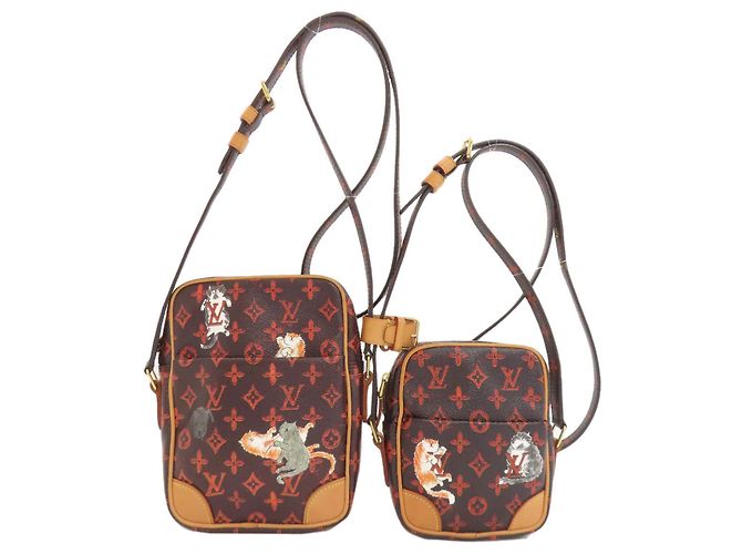 Louis Vuitton Monogram Panam Set Catgram Bolso de Hombro Monograma