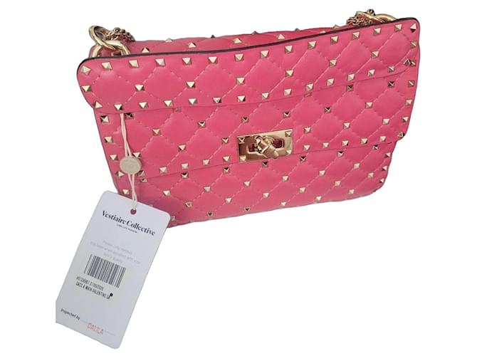 sac en nappa Valentino garavani rockstud spike Rose 