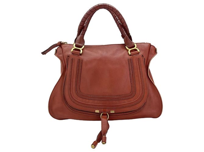 Borsa Tote Chloé Marcie in marrone