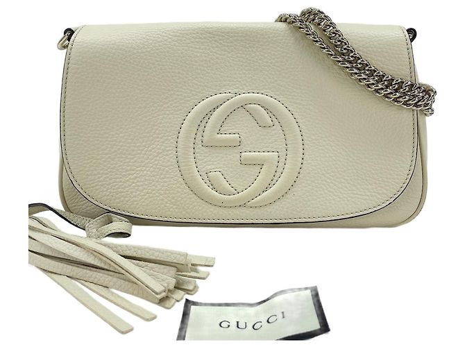 Borsa a Spalla Gucci Soho Bianco