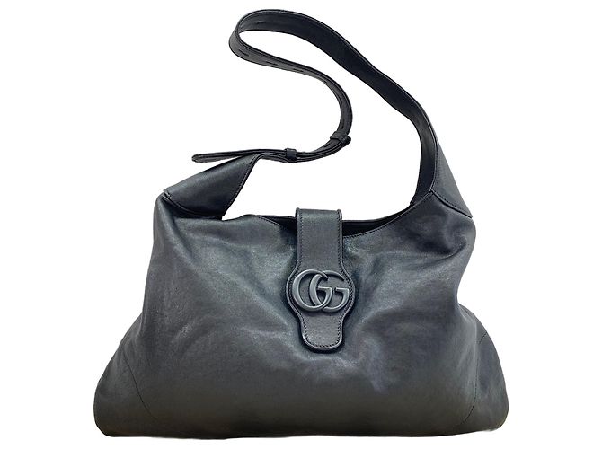 Borsa a tracolla nera Gucci Nero