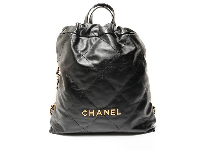 Chanel Matelassé Black Backpack