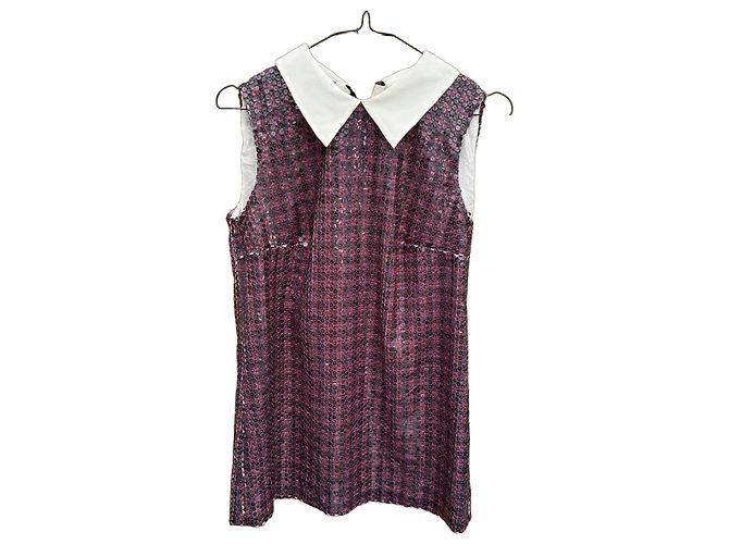 Prada Milano Sleeveless Sequin Mini Dress
