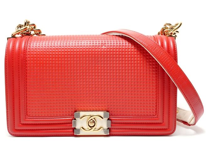 Borsa a tracolla Chanel Boy Rossa Rosso