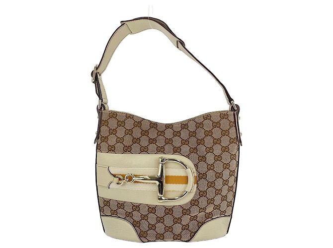 Borsa a tracolla Gucci Horsebit bianca Bianco