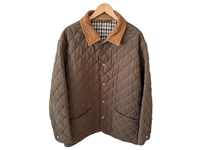 Aquascutum Giacca Trapuntata Marrone