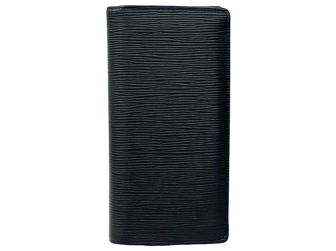 Louis Vuitton Epi Leather Bi-Fold Wallet Black