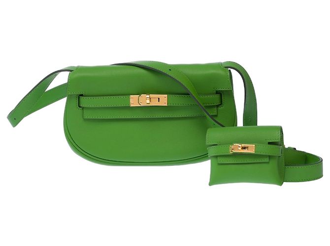 Kelly Hermès Bolso HERMES de Cuero Verde - 103684