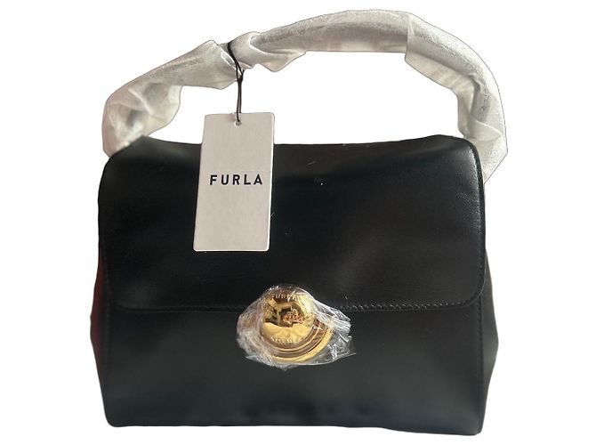 Borsa Furla in pelle nera Nero