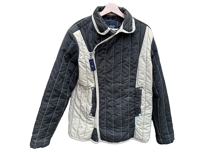 Steppjacke Armani Jeans Beige Anthrazitgrau