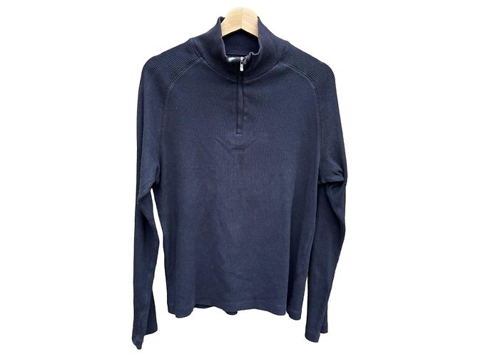 Autre Marque C.P. Company Sportswear 1/4 Zip Pullover Dunkelblau