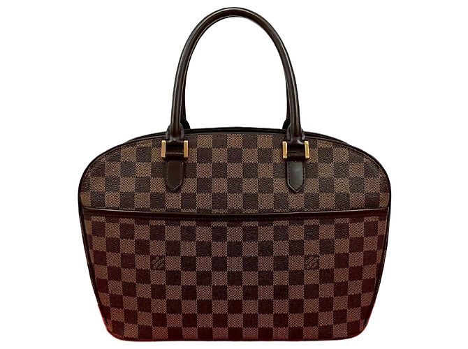 Borsa Louis Vuitton Sarria Horizontal Damier Marrone Bronzo