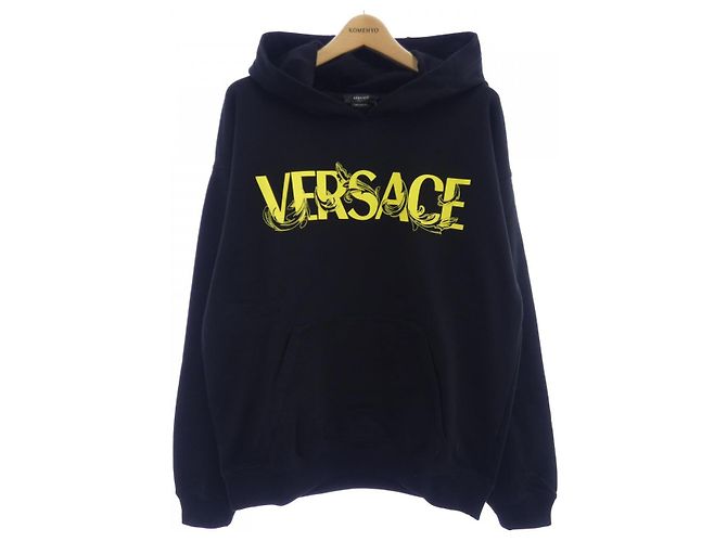 Moletom com capuz Versace Preto