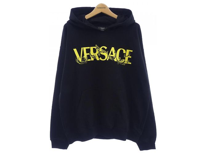 Moletom com capuz Versace Preto